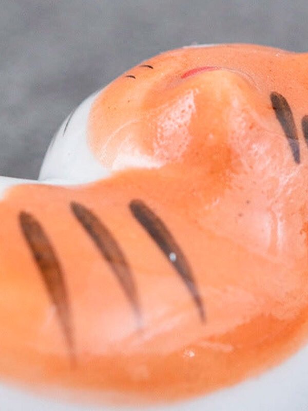 Orange Lucky Cat Spisepindeholder - Image 4