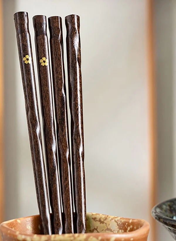 Guld Sakura Håndlavede Spisepinde - Image 3