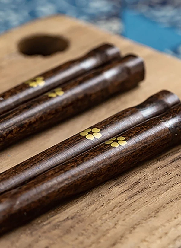 Guld Sakura Håndlavede Spisepinde - Image 2